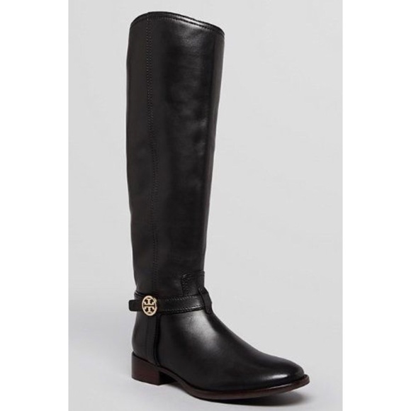Tory Burch Shoes - Tory Burch Black Leather Riding Boot